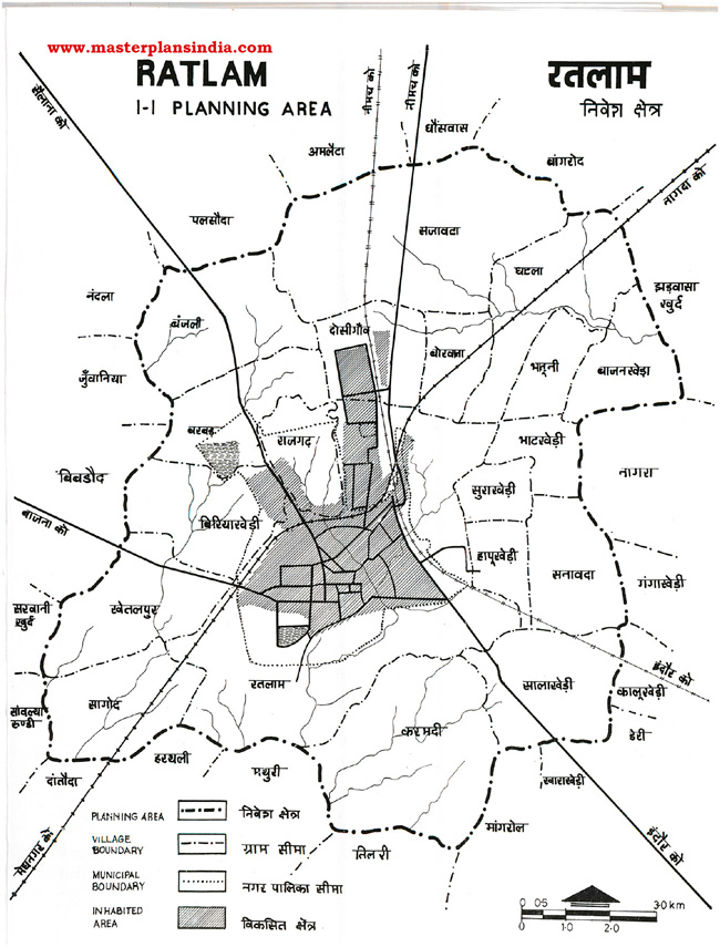 Ratlam Planning Area Map