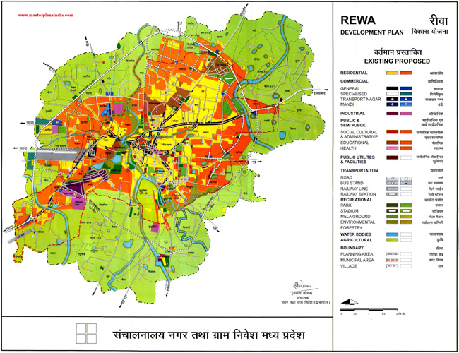 Rewa Master Development Plan Map