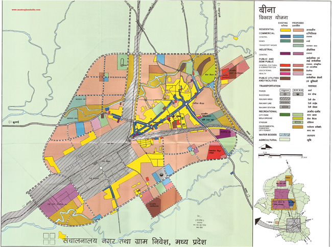 Bina Development Plan Map