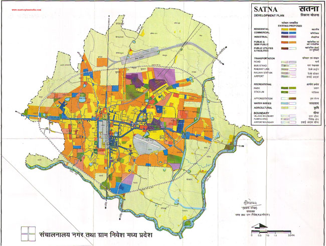 Satna Development Plan Map