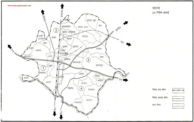 Satna Planning Units Map