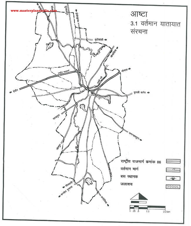 Astha Existing Transportation Pattern Map
