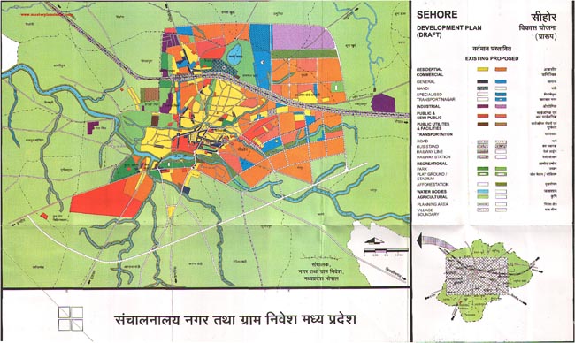 Sehore Development Plan Map Draft