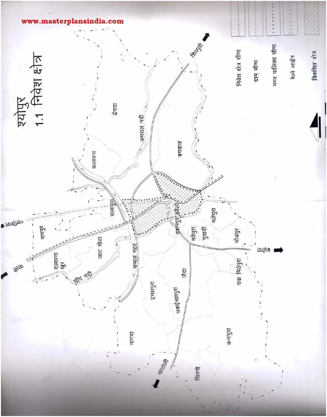 Sheopur Planning Area Map
