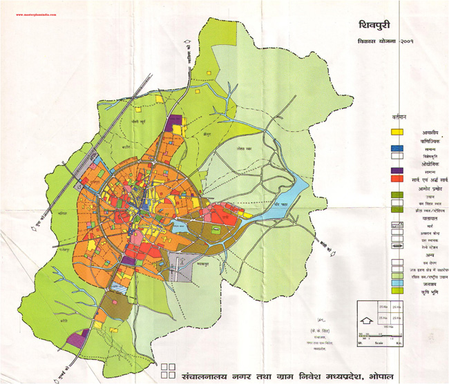 Shivpuri Development Plan 2001 Map