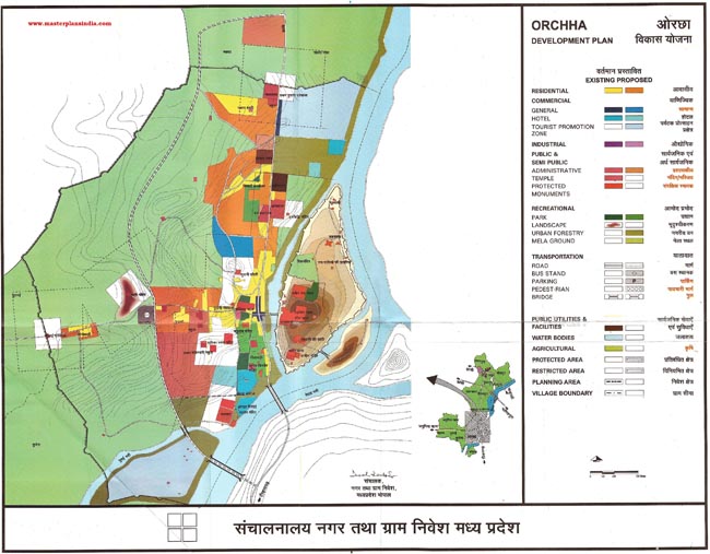 Orcha Development Plan Map