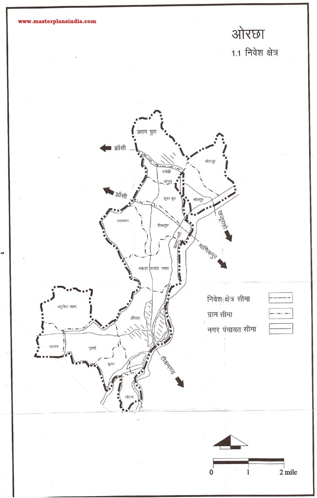 Orcha Planning Area Map