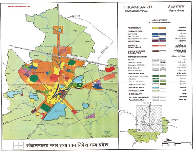 Tikamgarh Development Plan Map