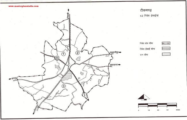 Tikamgarh Planning Units Map