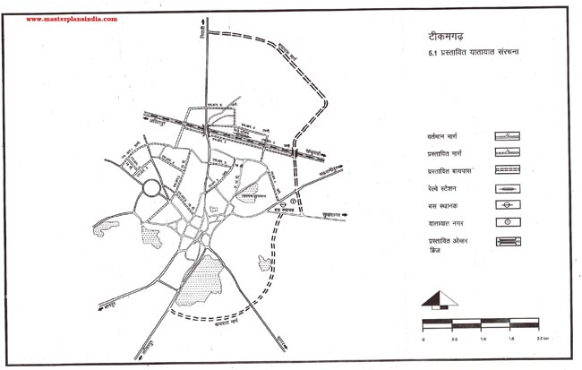 Tikamgarh Proposed Transportation Pattern