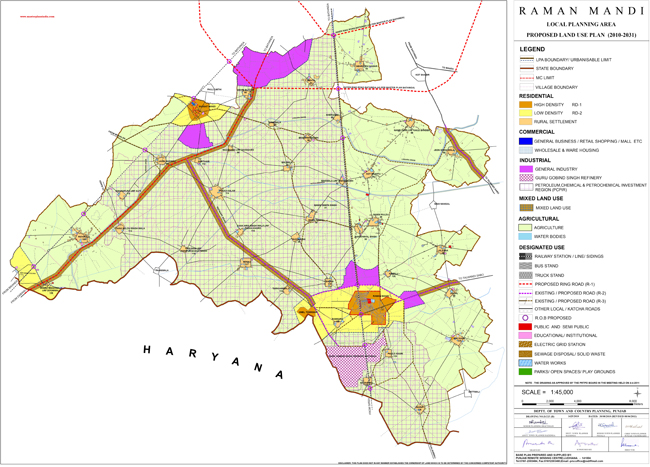 Raman Mandi Master Plan 2031 Map