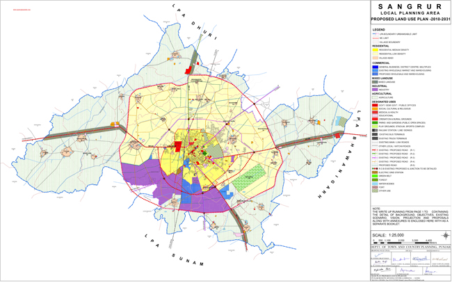 Sangrur Master Plan 2031 Map