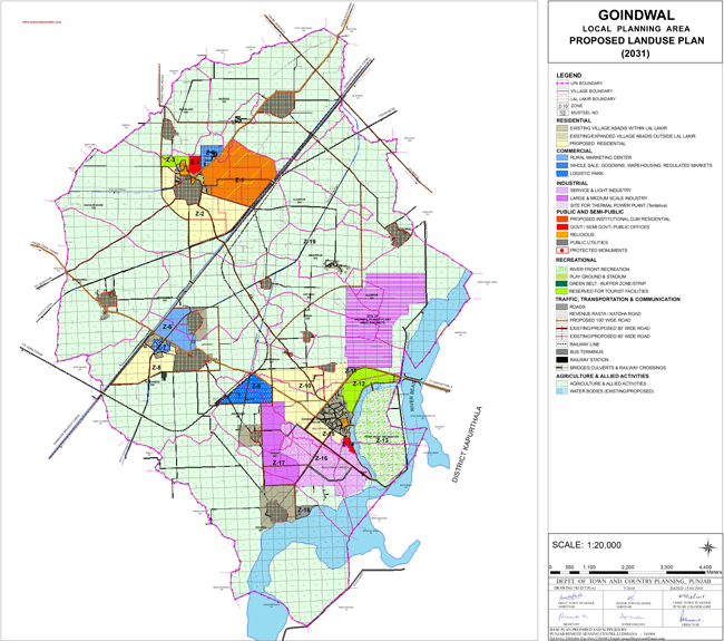 Goindwal Master Plan 2031 Map