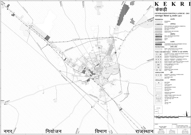 Kekri Existing Land Use Map 2011