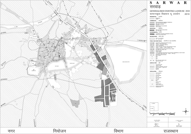 Sarwar Existing Land Use Map 2010