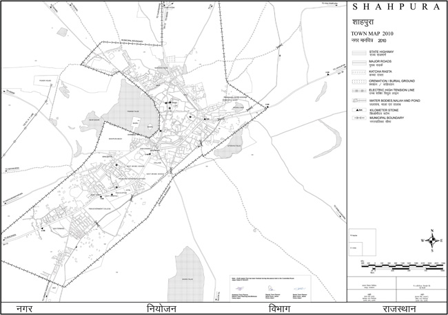 Shahpura Town Map 2010