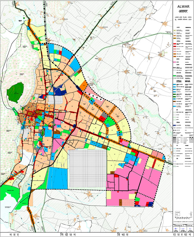 Alwar Master Development Plan 2031 Map