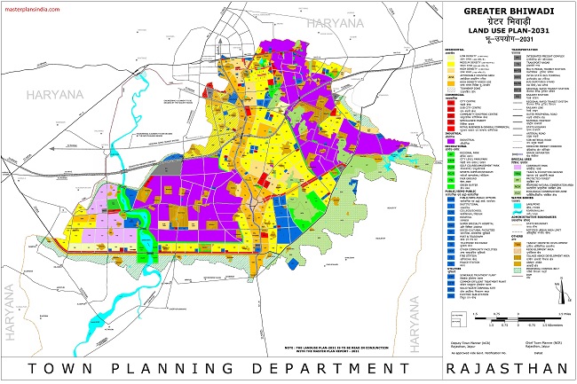Greater Bhiwadi Master Plan 2031 Map