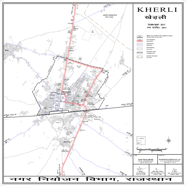Kherli Town Map 2011