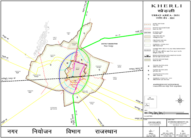 Kherli Urban Area-2031 Map