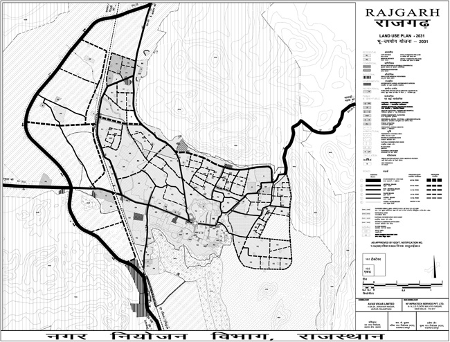 Rajgarh Master Development Plan 2031 Map