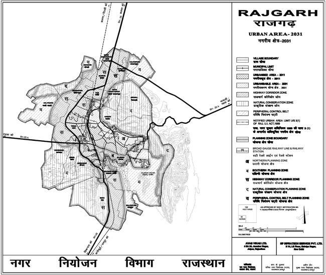 Rajgarh Urban Area-2031 Map