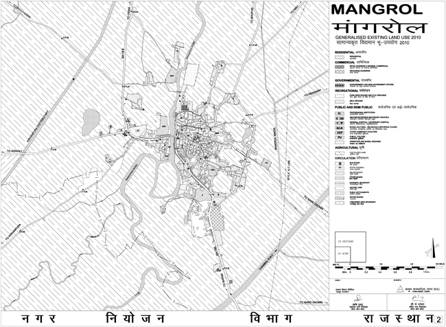 Mangrol Existing Land Use Map 2010