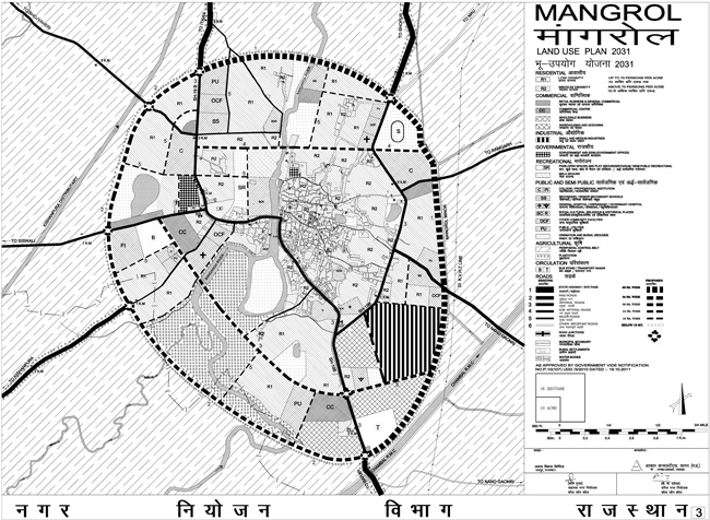 Mangrol Master Development Plan 2031 Map