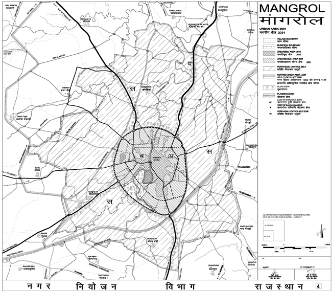 Mangrol Urban Area Map 2031