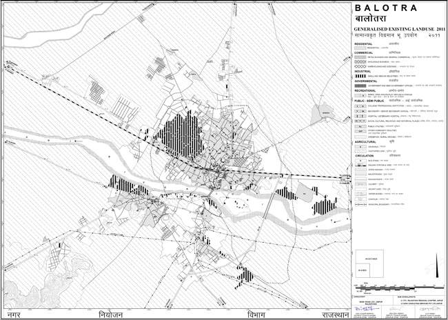 Balotra Existing Land Use 2011 Map