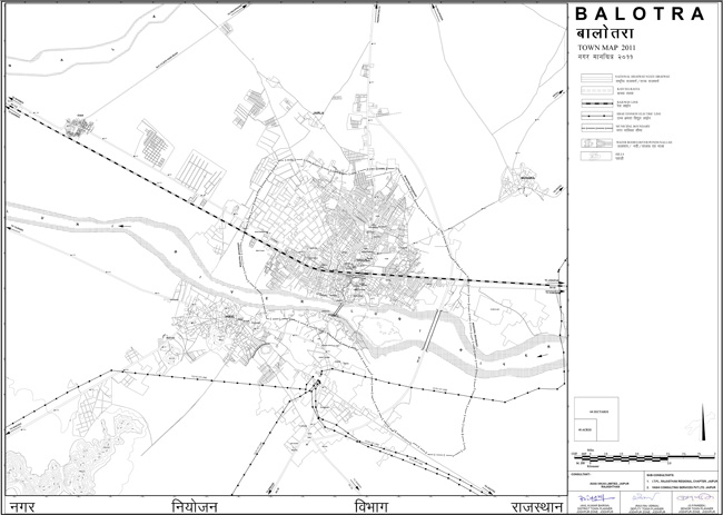 Balotra Town Map 2011