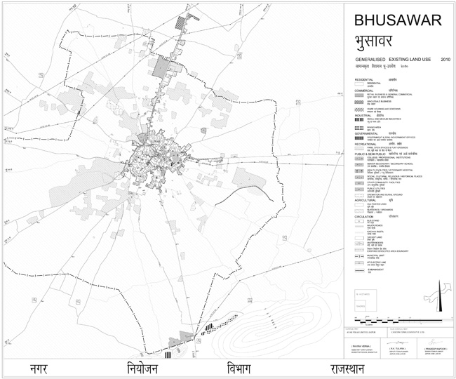 Bhusawar Existing Land Use Map 2010