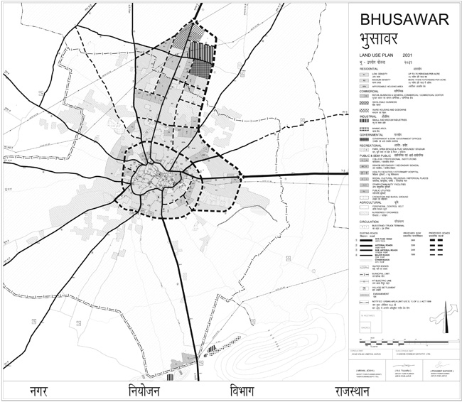 Bhusawar Master Development Plan 2031 Map