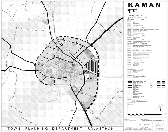 Kaman Master Development Plan 2031 Map