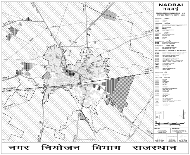 Nadbai Existing Land Use Map 2011