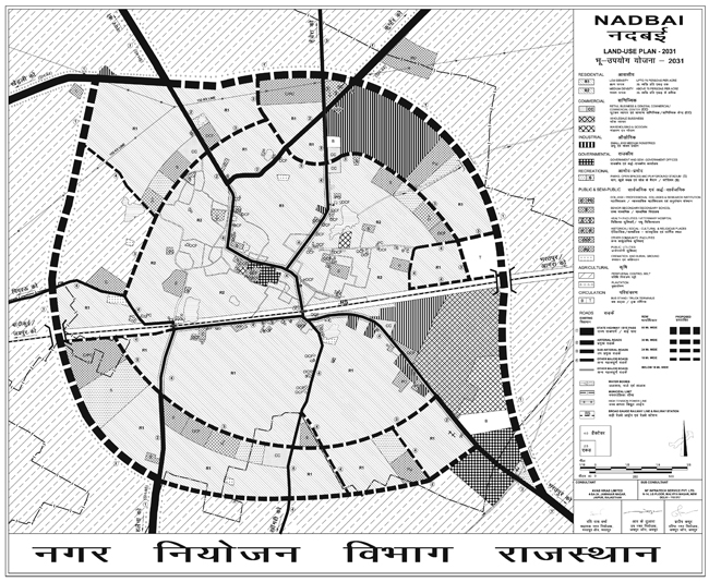 Nadbai Master Development Plan 2031 Map