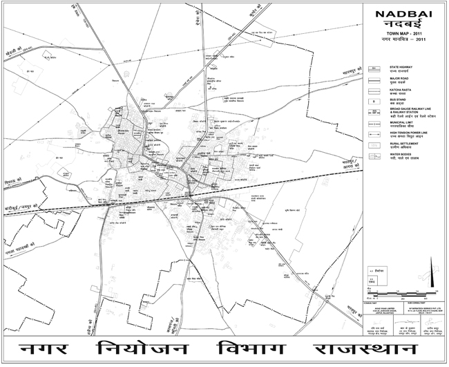 Nadbai Town Map 2011