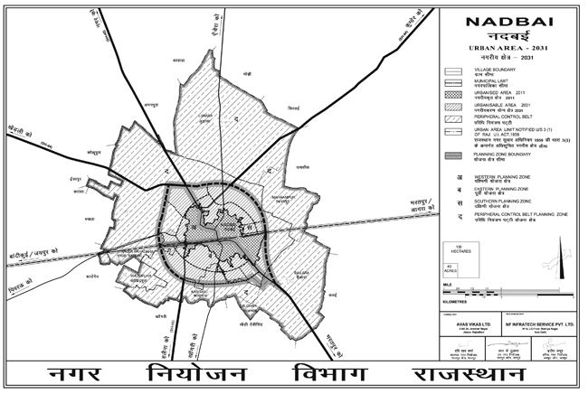 Nadbai Urban Area 2031 Map
