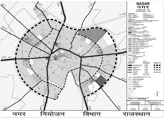Nagar Master Development Plan 2031 Map