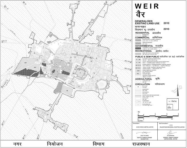 Weir Existing Land Use Map 2010