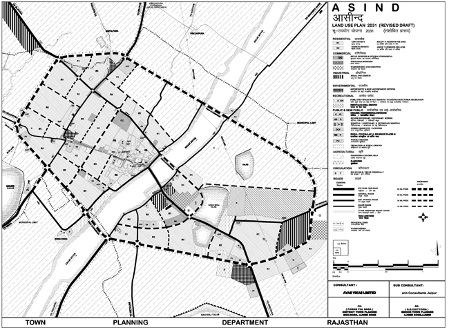 Asind Master Development Plan 2031 Map