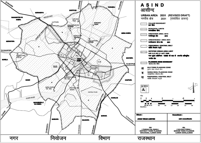 Asind Urban Area 2031 Map