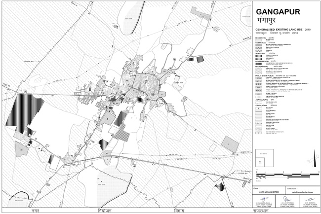 Gangapur Existing Land Use 2010 Map