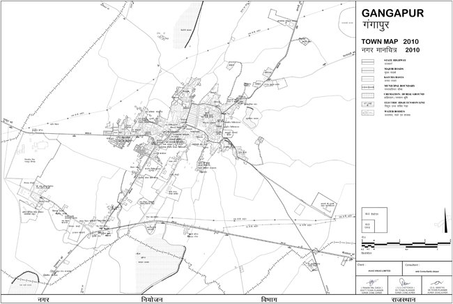 Gangapur Town Map 2010
