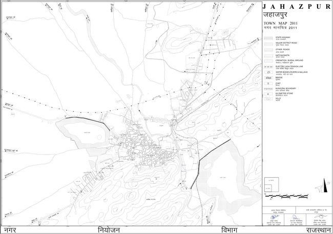 Jahazpur Town Map 2010