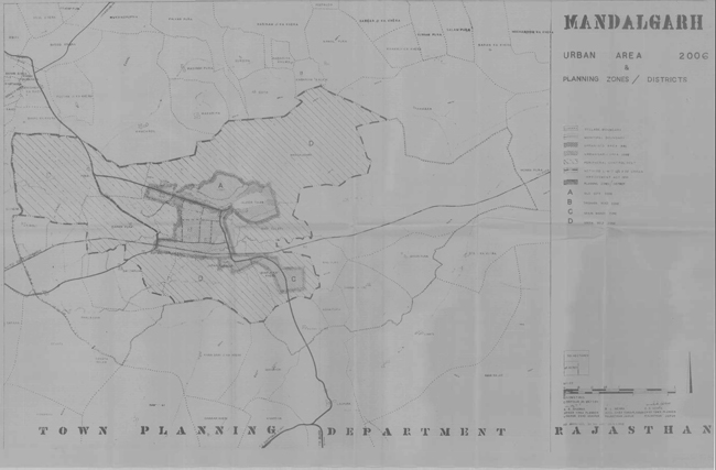 Mandalgarh Urban Area 2006 Map