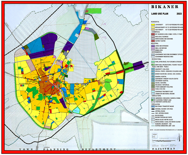 Bikaner Master Development Plan 2023 Map