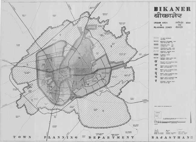 Bikaner Urban Area 2023 Map