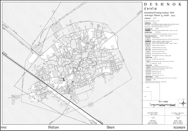 Deshnok Existing Land Use 2010 Map