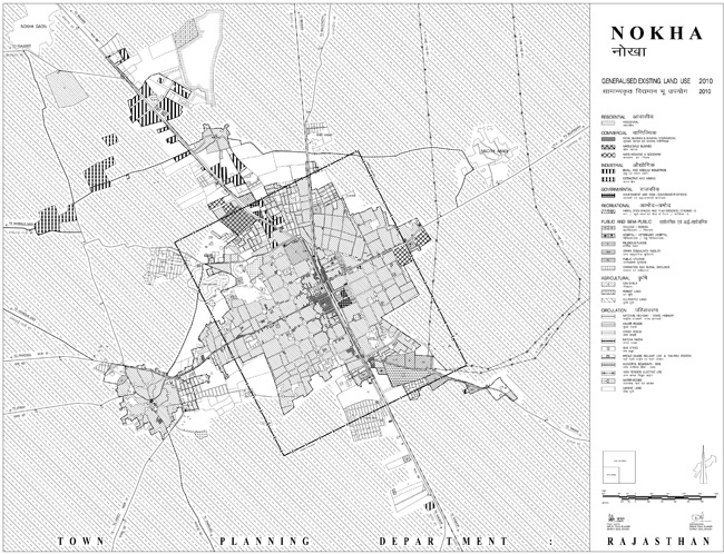 Nokha Existing Land Use 2010 Map